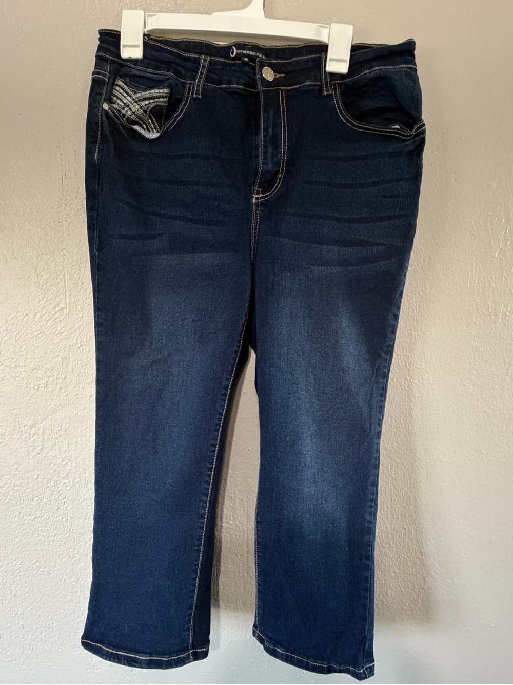 Our Republic For All Embellished Jeans Woman’s Plus Size 14W